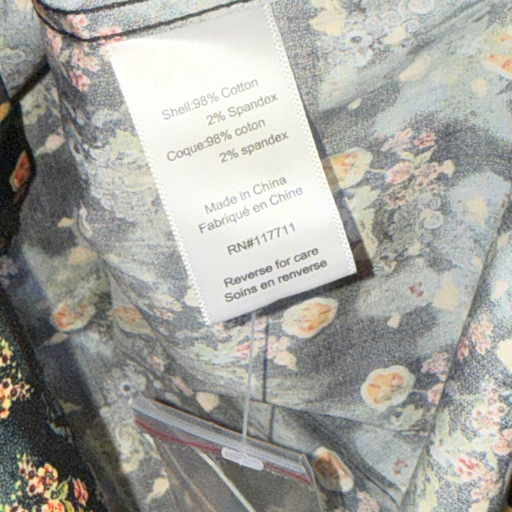 Paisley & Gray Men's Samuel SlimFit Floral Button-Down Shirt Garden night XL $95 - Picture 6 of 6